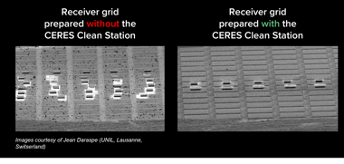 Ensuring contamination-free lift-out lamellae for cryo-ET with the CERES Clean Station